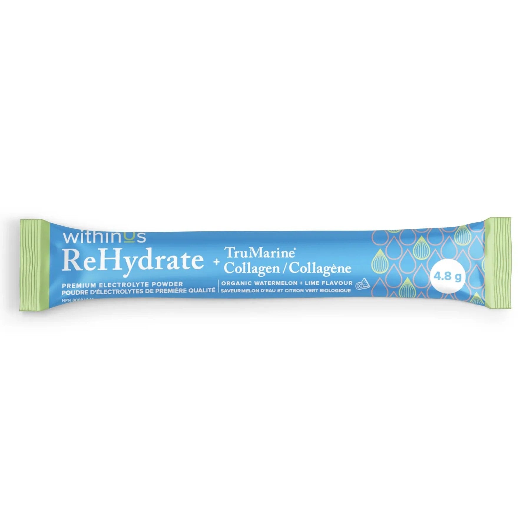 ReHydrate + TruMarine® Collagen WATERMELON LIME Sample by WithinUs