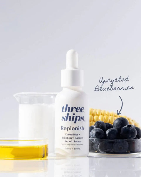 Replenish Ceramides + Blueberry Barrier Repair Serum by Three Ships