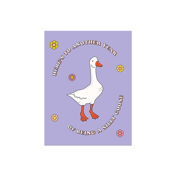 Silly Goose Birthday Card by Party Mountain Paper Co