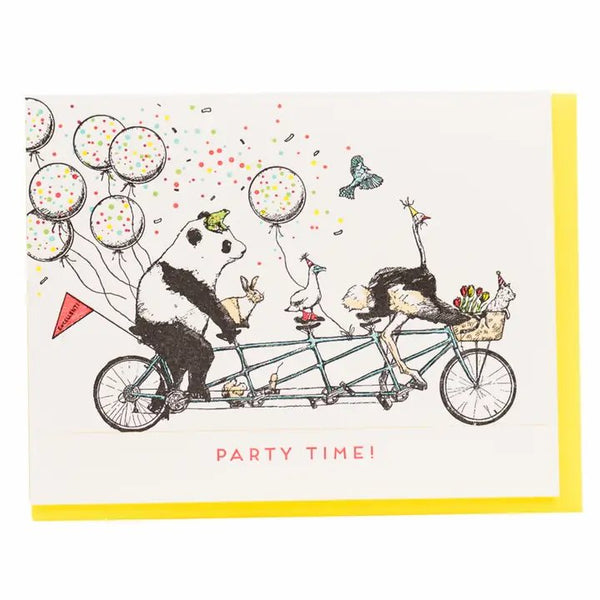 Tandem Bike Party Card by Porchlight Press