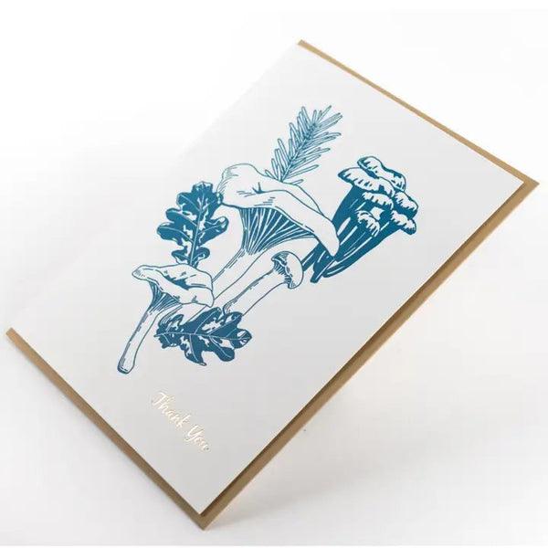 Thank You Forest Foraging Series - Chanterelle Mushroom by Porchlight Press