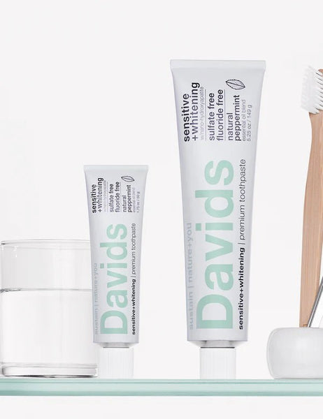 Travel Size Premium Toothpaste Sensitive+Whitening by Davids Toothpaste