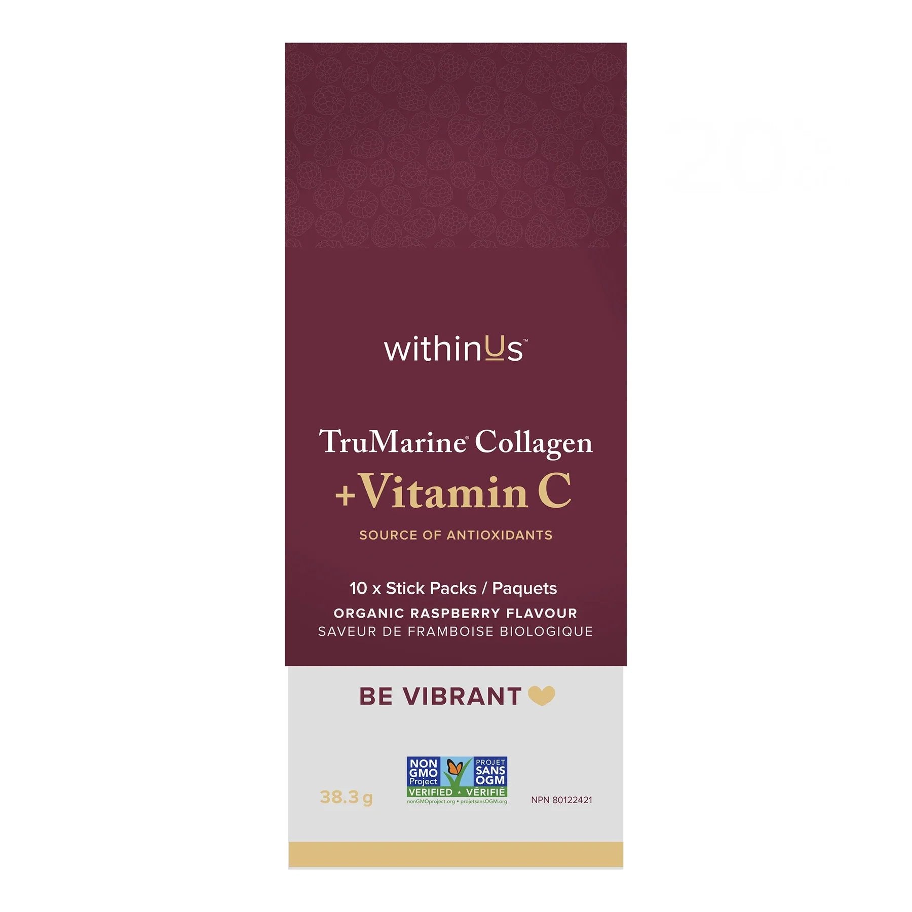 TruMarine® Collagen + Vitamin C Box - 10 Stick Packs by WithinUs