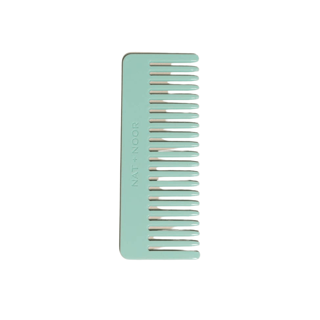 Turquoise Wide Toothed Comb by Nat + Noor