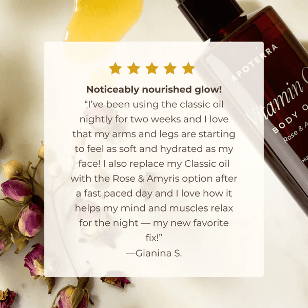 Vitamin C Body Oil - Rose & Amyris by Apoterra Skincare