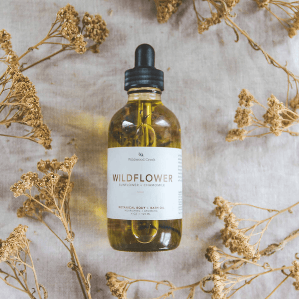 Wildflower Nourishing Natural Body + Bath Oil by Wildwood