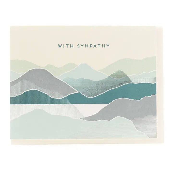 With Sympathy Coastal Card by Porchlight Press