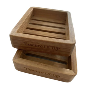 100% Biodegradable Bamboo Soap Dish by Essence of Life