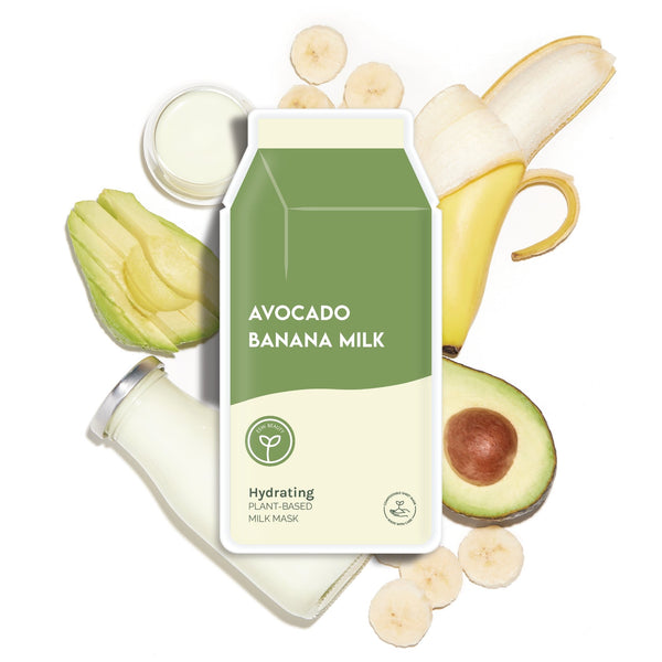 Avocado Banana Milk Hydrating Plant-Based Milk Sheet Mask by ESW Beauty