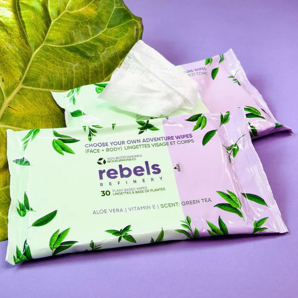 Bamboo Face & Body Wipes by Rebels Refinery