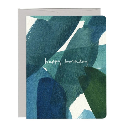 Blue and Green Birthday Card by Gotamago
