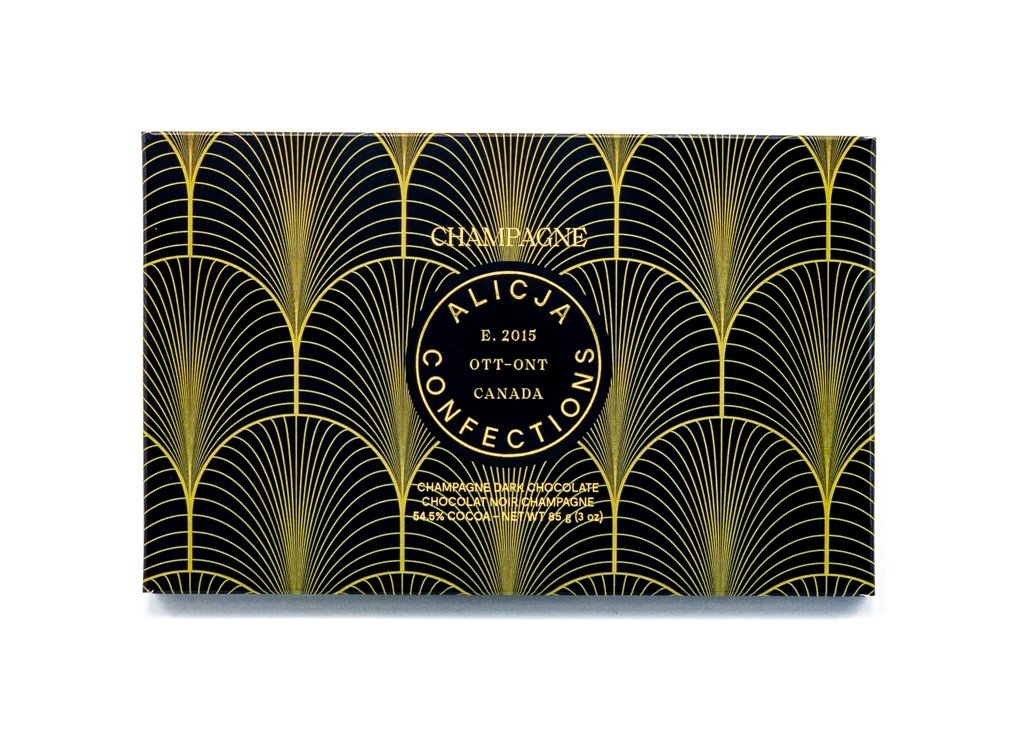 Champagne Dark Chocolate by Alicja Confections