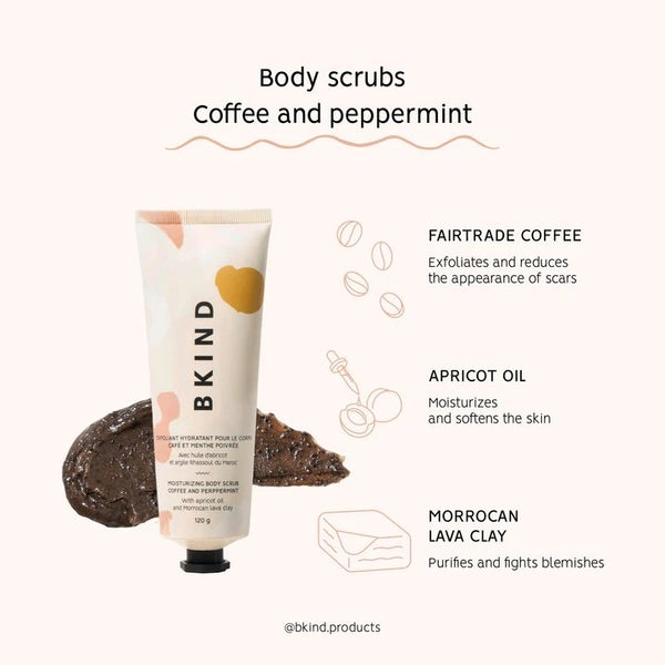 Coffee and Peppermint Moisturizing Body Scrub by BKIND