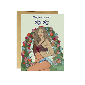 Congrats Bey-Bey Card by Party Mountain Paper Co