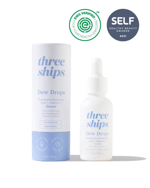 Dew Drops Mushroom Hyaluronic Acid + Vitamin C Serum by Three Ships