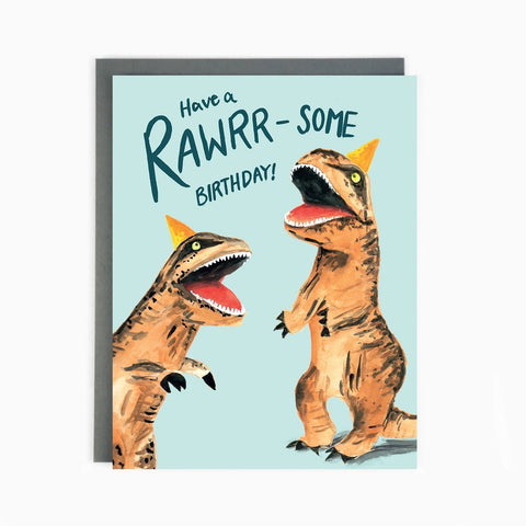 Dinosaur Birthday Card by Made in Brockton Village