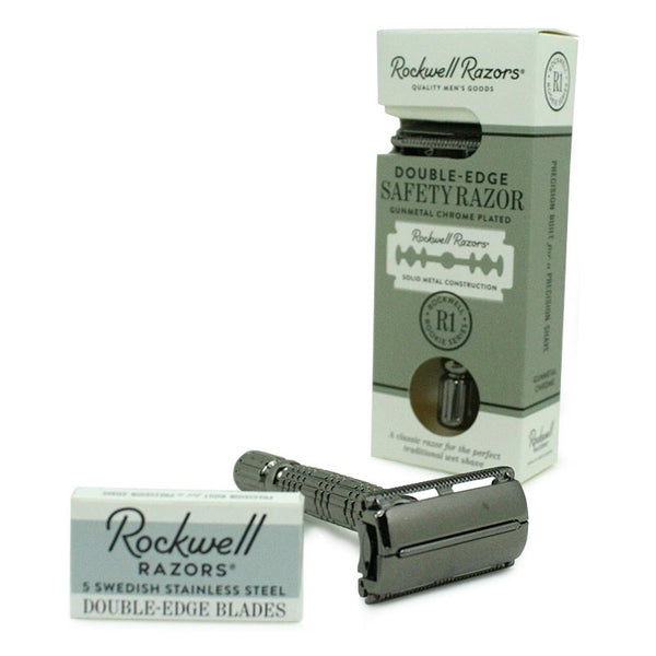 Double Edge Safety Razor - Gunmetal Chrome by Rockwell Razors