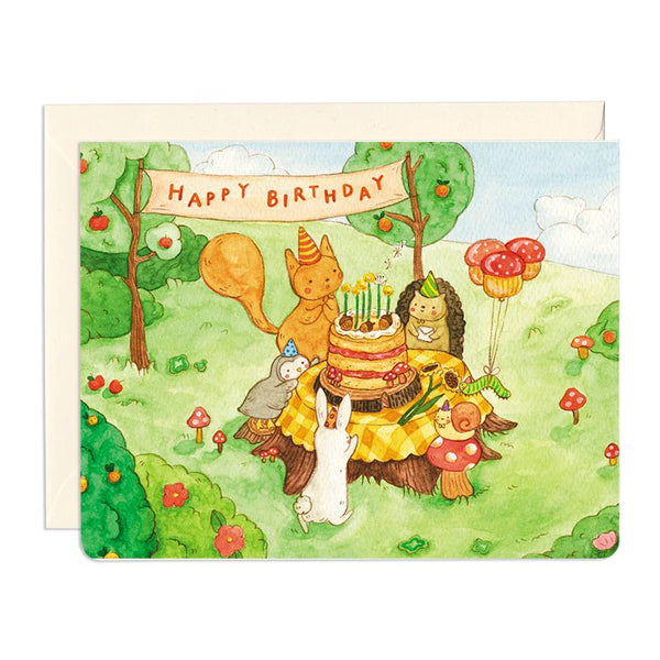 Forest Friends - Birthday Card by Gotamago