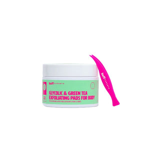 Glycolic & Green Tea 3-in-1 Exfoliating Pads for Body by Buff Experts