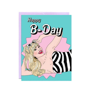 Happy B-Day Card by Party Mountain Paper Co