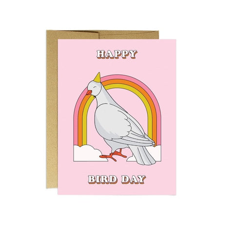 Happy Bird-Day Card by Party Mountain Paper Co