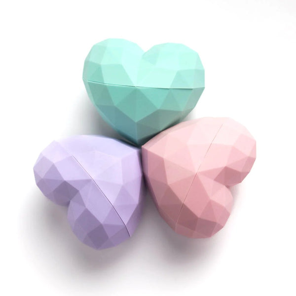 Heart Lip Balm - Gift Set (Coconut/Strawberry/Sweet Mint) by Rebels Refinery