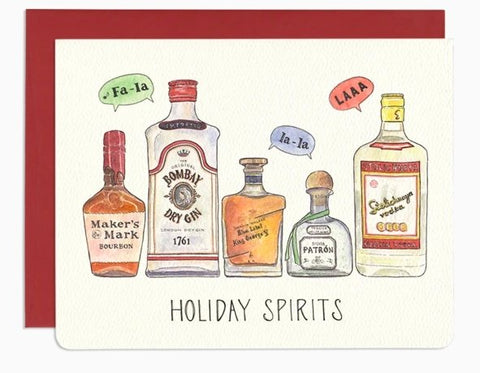 Holiday Spirits Card by Gotamago