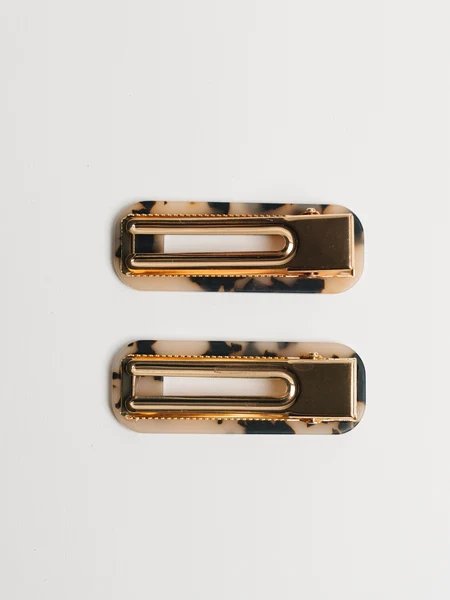 Ivory Tortoise Clips by Nat + Noor