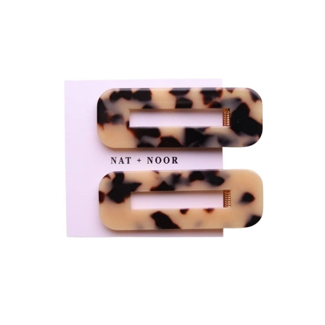 Ivory Tortoise Clips by Nat + Noor