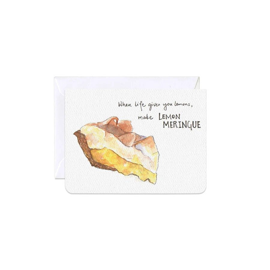 Make Lemon Meringue - Mini Card by Gotamago