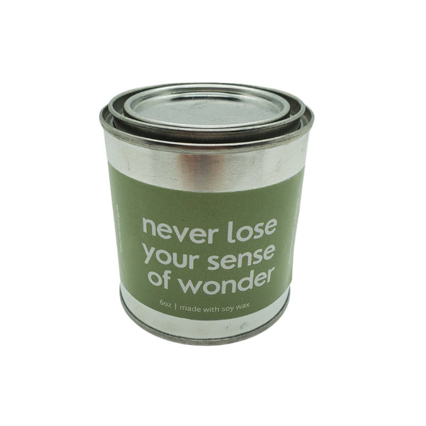 Never Lose your Sense of Wonder Tin Candle by Natural Designs Co.