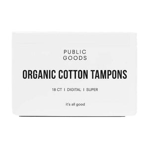 Organic Cotton Tampons - Super - 18 ct by Public Goods