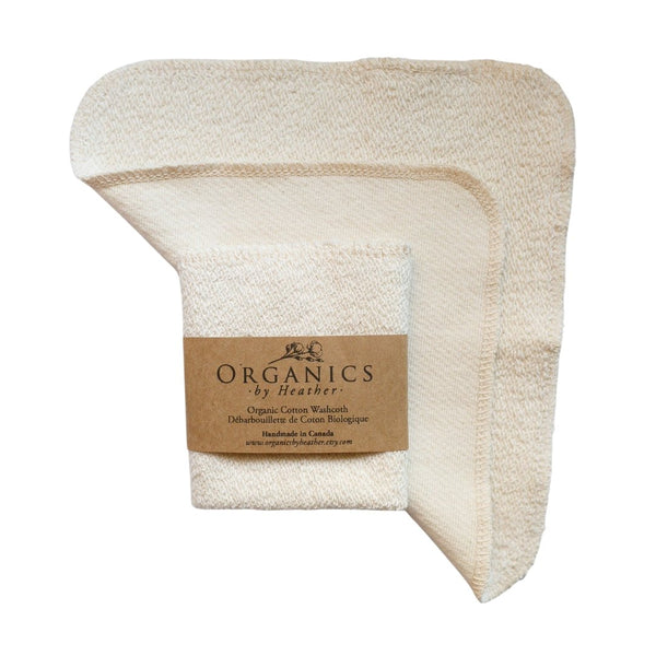 Organic Cotton Washcloth by Organics by Heather
