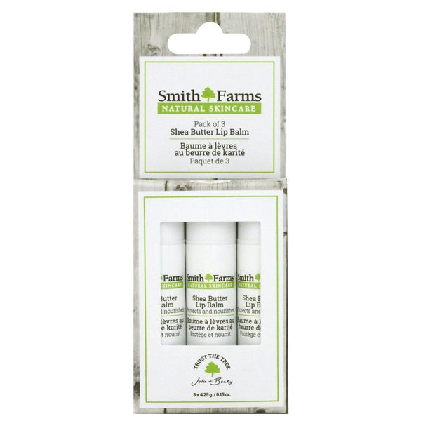 Pack of 3 Shea Butter Lip Balm by Smith Farms