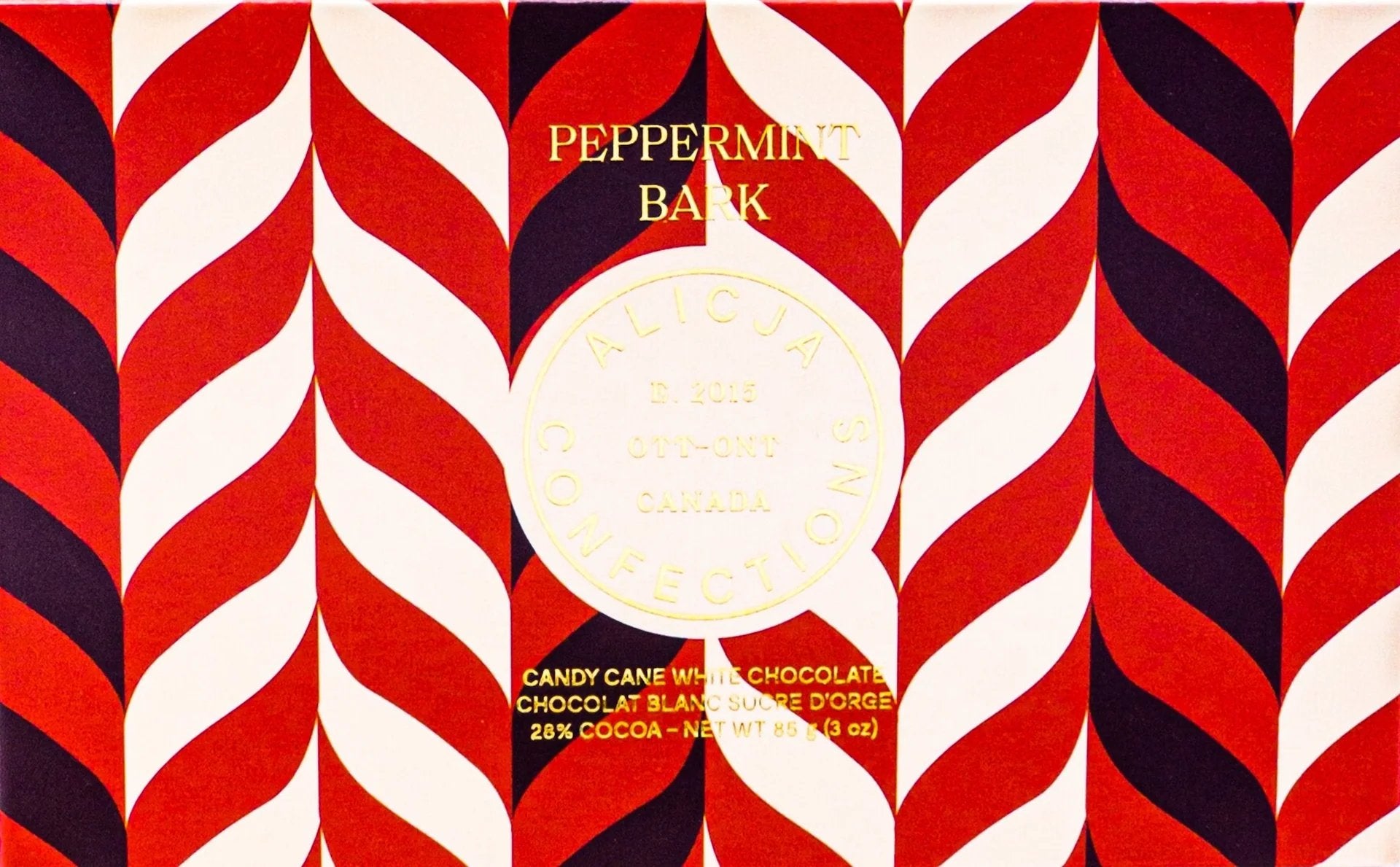 Peppermint Bark Candy Cane White Chocolate by Alicja Confections