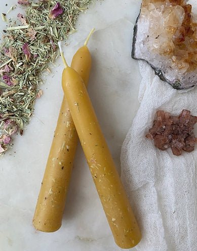 Pisces Beeswax Ritual Candles by Astrobloom