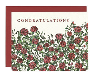 Roses Congratulations Card by Gotamago