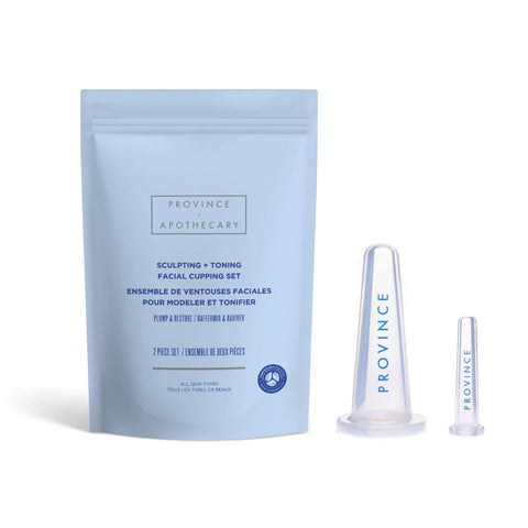 Sculpting + Toning Facial Cupping Set by Province Apothecary