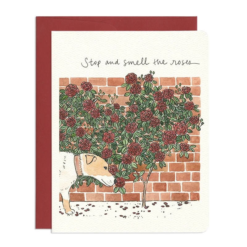 Stop and Smell the Roses Card by Gotamago