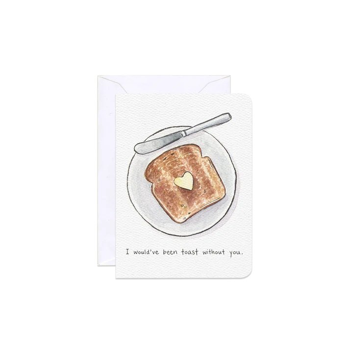 Thankful Toast - Mini Card by Gotamago