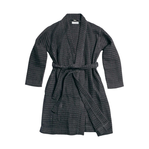Weightless Waffle Robe in Ash by Happy Place