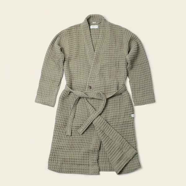 Weightless Waffle Robe in Sage by Happy Place