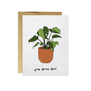 You Grow Girl by Party Mountain Paper Co